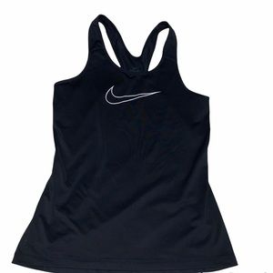Nike Dri-Fit Women’s Swoosh Racerback Tank Top Size Small Black